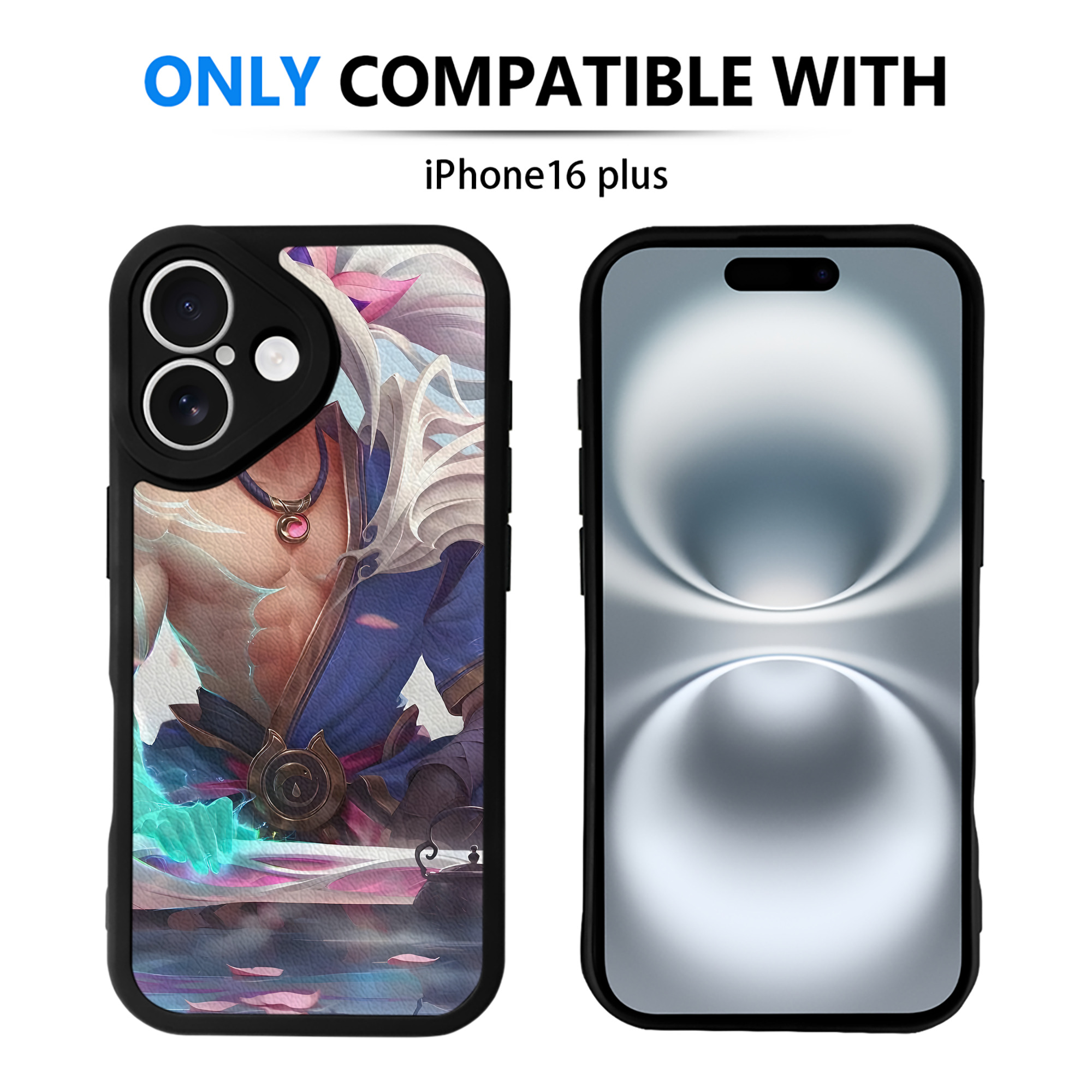 （画像用） リーグ・オブ・レジェンド League of Legends LOL 【iPhone 16シリーズ対応】シリコンスマホケース（レザー調） 材質：シリコン